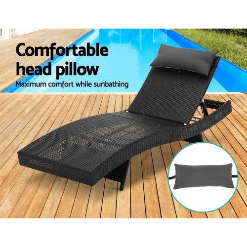 2PC sun loungers