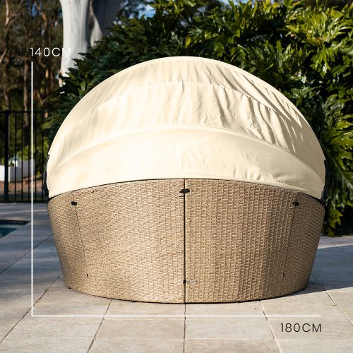 Modern rattan day bed