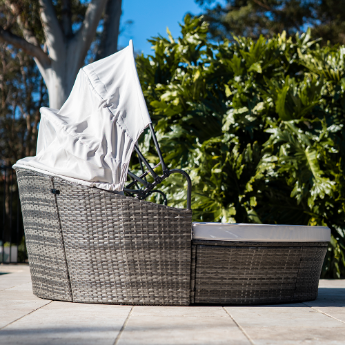 Off White Canopy Sofa