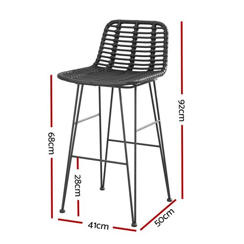 Rattan bar stools