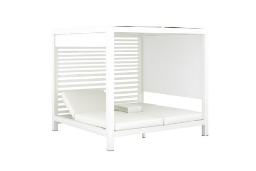 Santorini Double Daybed Villa – Pearl White