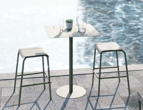 green-modern-stool