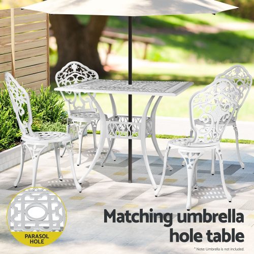 outdoor dining table and chairs