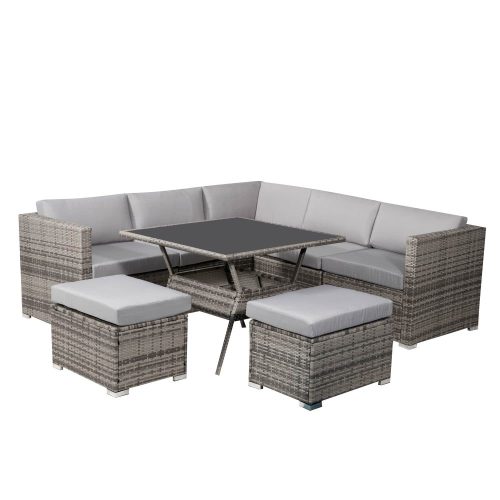 wicker table and chairs