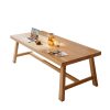 1.4M Solid Wood Dining Table Square Dining Table Dining Table Kitchen Furniture