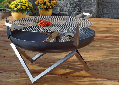 Large grill grate for fire pit