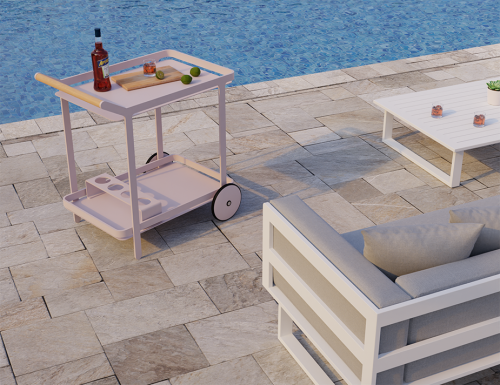 dustypink-bar-cart-poolside