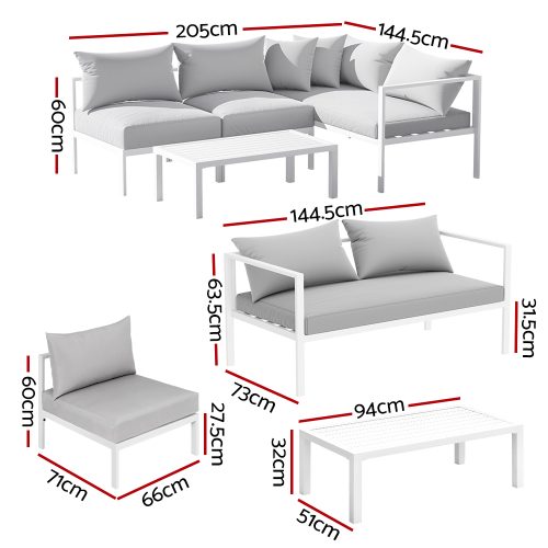 four-seat garden sofa