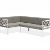 Seville Config A Corner Sofa - White - Outdoor