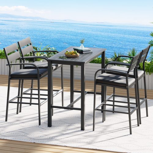 patio dining set with stools