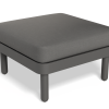 Siano Modular Pouf - Outdoor - Charcoal - Dark Grey Cushion