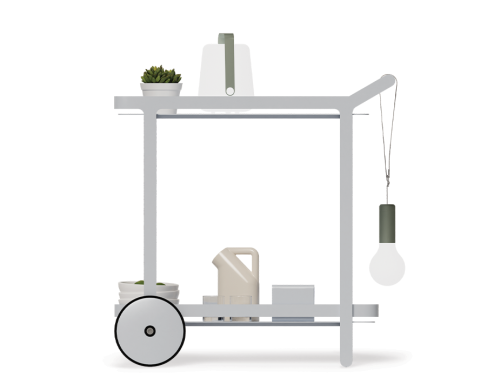 silver-teak-drink-outdoor-cart