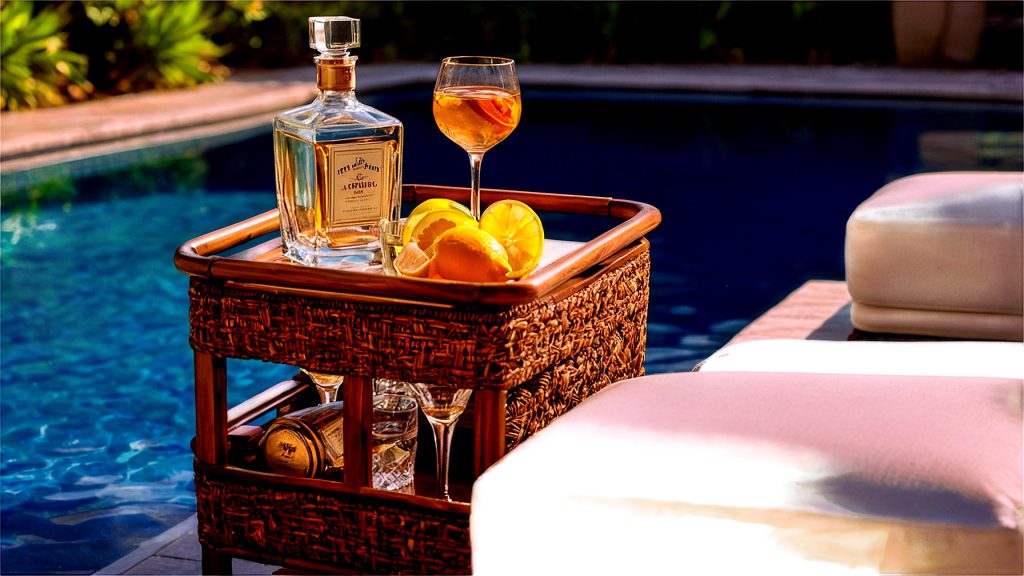 A_rustic_wooden_outdoor_bar_cart_by_a_luxurio_1