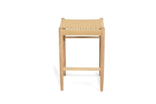 Metal and wood stool