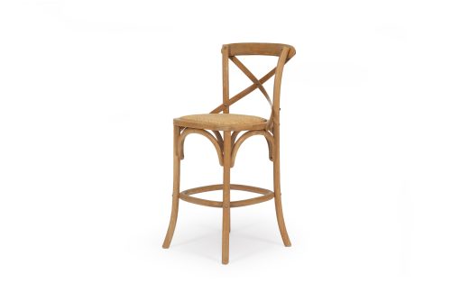 Natural oak counter stool