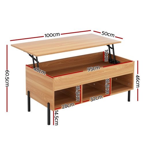 Wooden coffee table