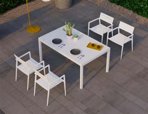 halki-white-160-outdoor-dining-table-4-seater