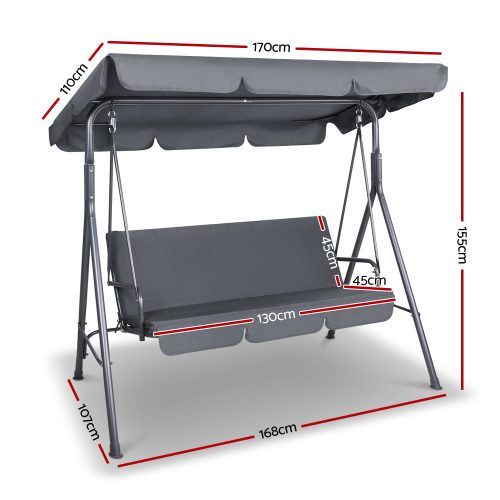3-seater swing bench