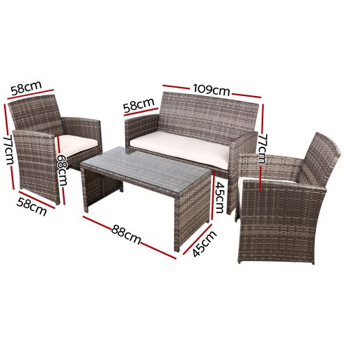 4 piece patio furniture