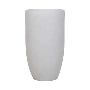 Cancun Round Planters - White Speckle