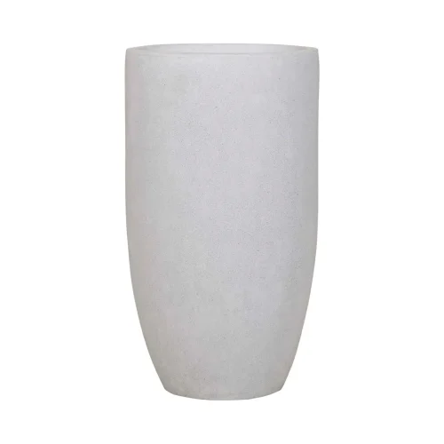 Cancun Round Planters - White Speckle