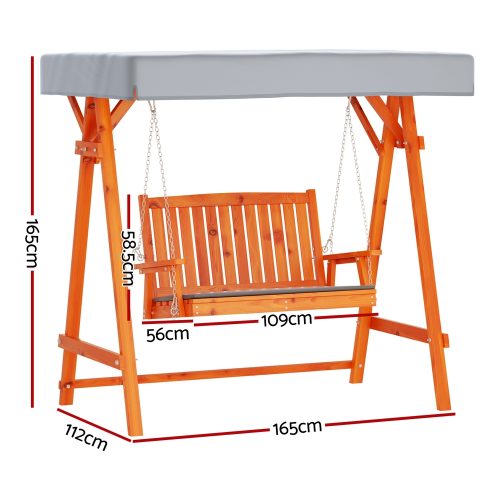 Garden bench swing