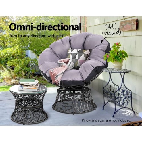 Garden wicker table