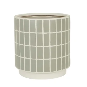 Hanson Alo Planter - Matte Stone Grey Tile