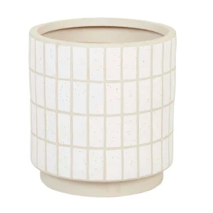 Hanson Alo Planter - White Speckle Tile