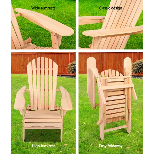 Natural wood patio furniture