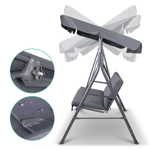 Patio swing with canopy