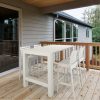 Siesta 5 Piece Outdoor Bar Table Setting with Ares Bar Stools