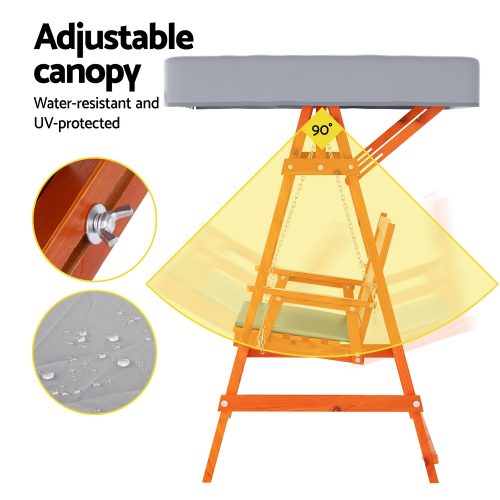 Swing chair with canopy