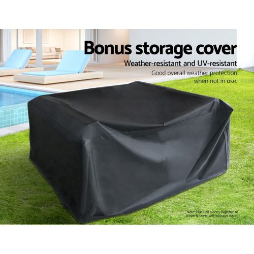 Weather-resistant rattan set