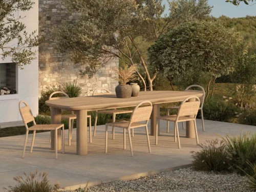 Weather-resistant teak table