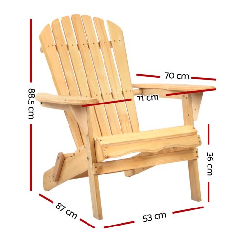 Wooden outdoor chair