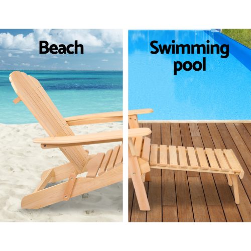 Wooden outdoor seating