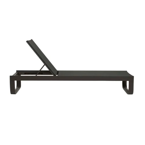 all black outdoor sunbed