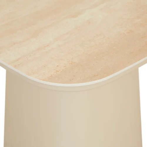 beige side table