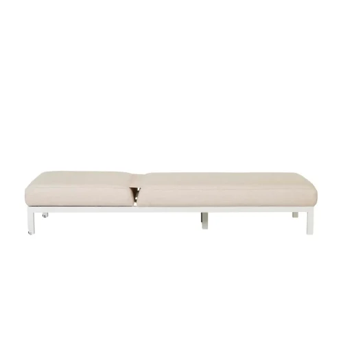 canvas white sun lounger