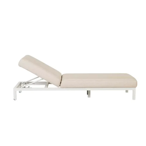 curved outdoor sunbed