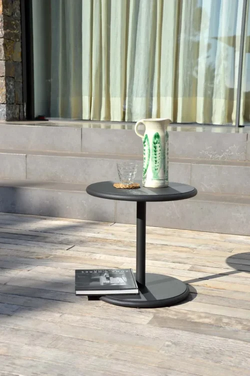 modern round side table