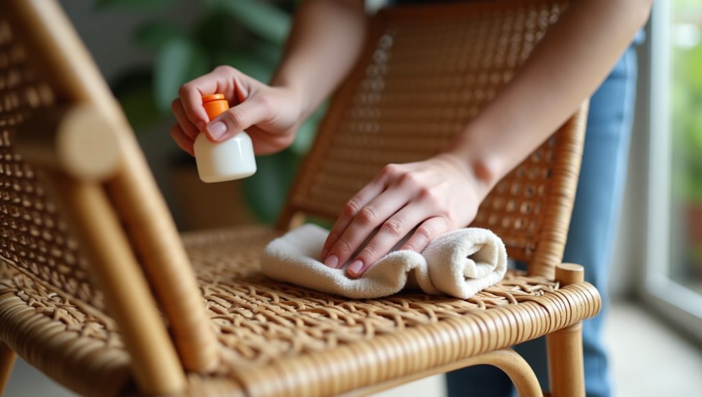 natural rattan cleaning