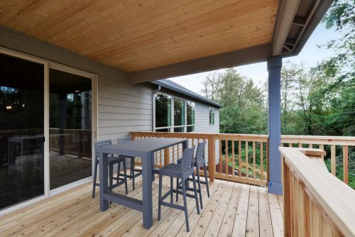 outdoor bar table and stools