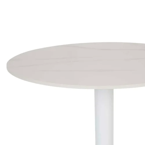 round bar table white stone