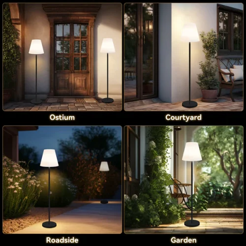 solar garden floor lamp