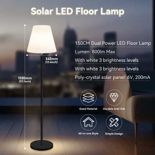 solar powered floor light