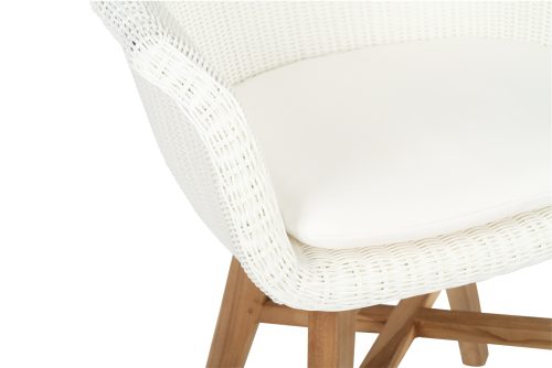 stylish white patio chair