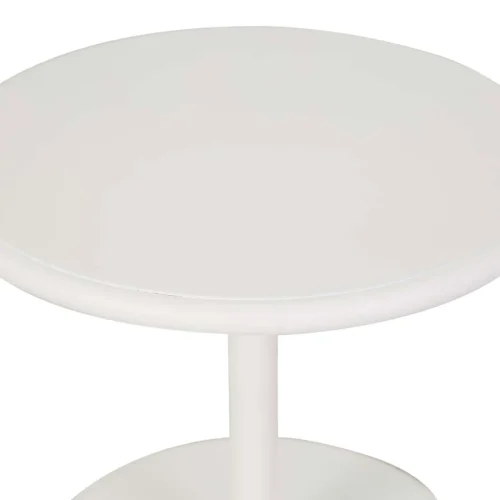 white side table