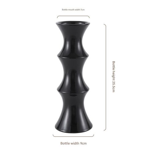 Black Decorative Vase